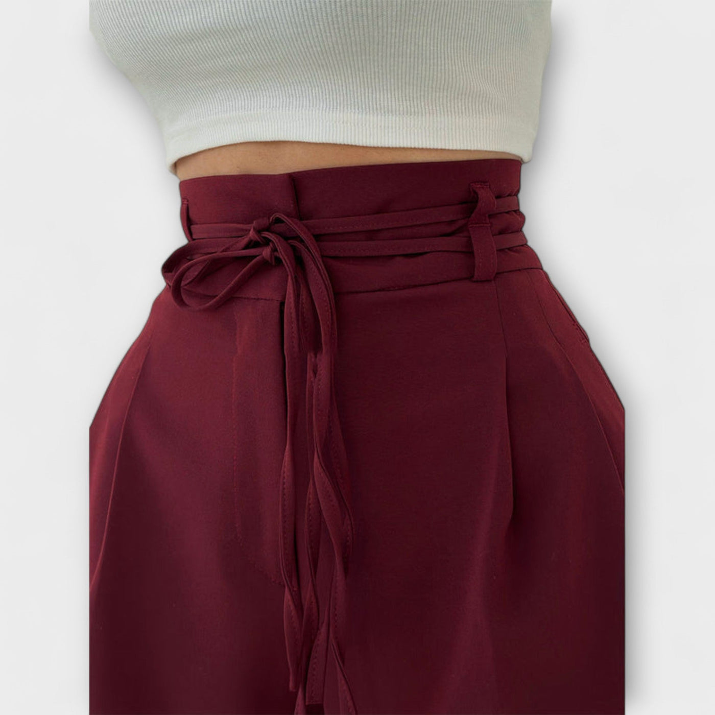 Jill - Lace-Up Casual Trousers