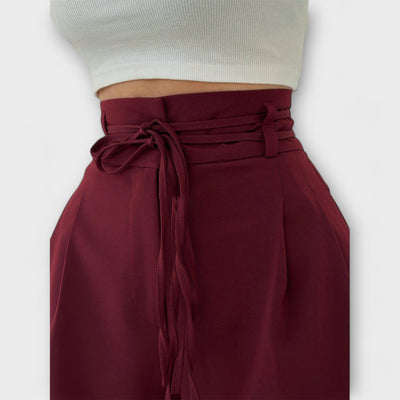Jill - Lace-Up Casual Trousers