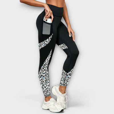 Leopard Print High-Waisted Workout Pants