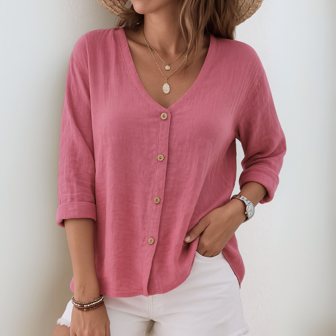 HESTER – RELAXED BUTTON-UP BLOUSE