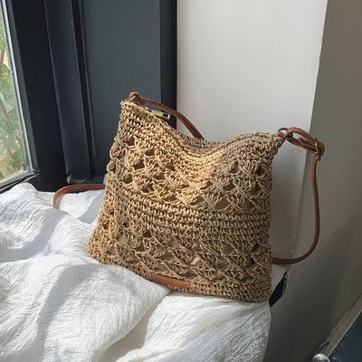 Chic Straw Shoulder Bag