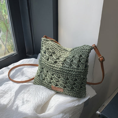 Chic Straw Shoulder Bag