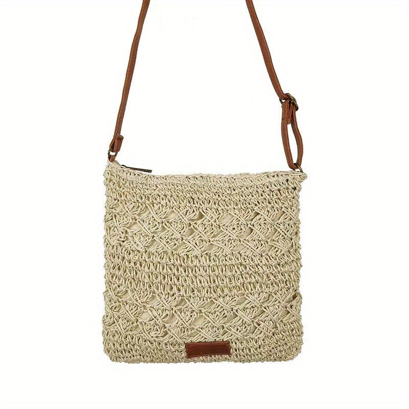 Chic Straw Shoulder Bag