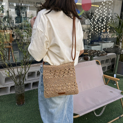 Chic Straw Shoulder Bag