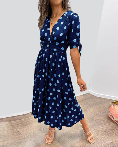 Monique™ | Chic Polka Dot Dress