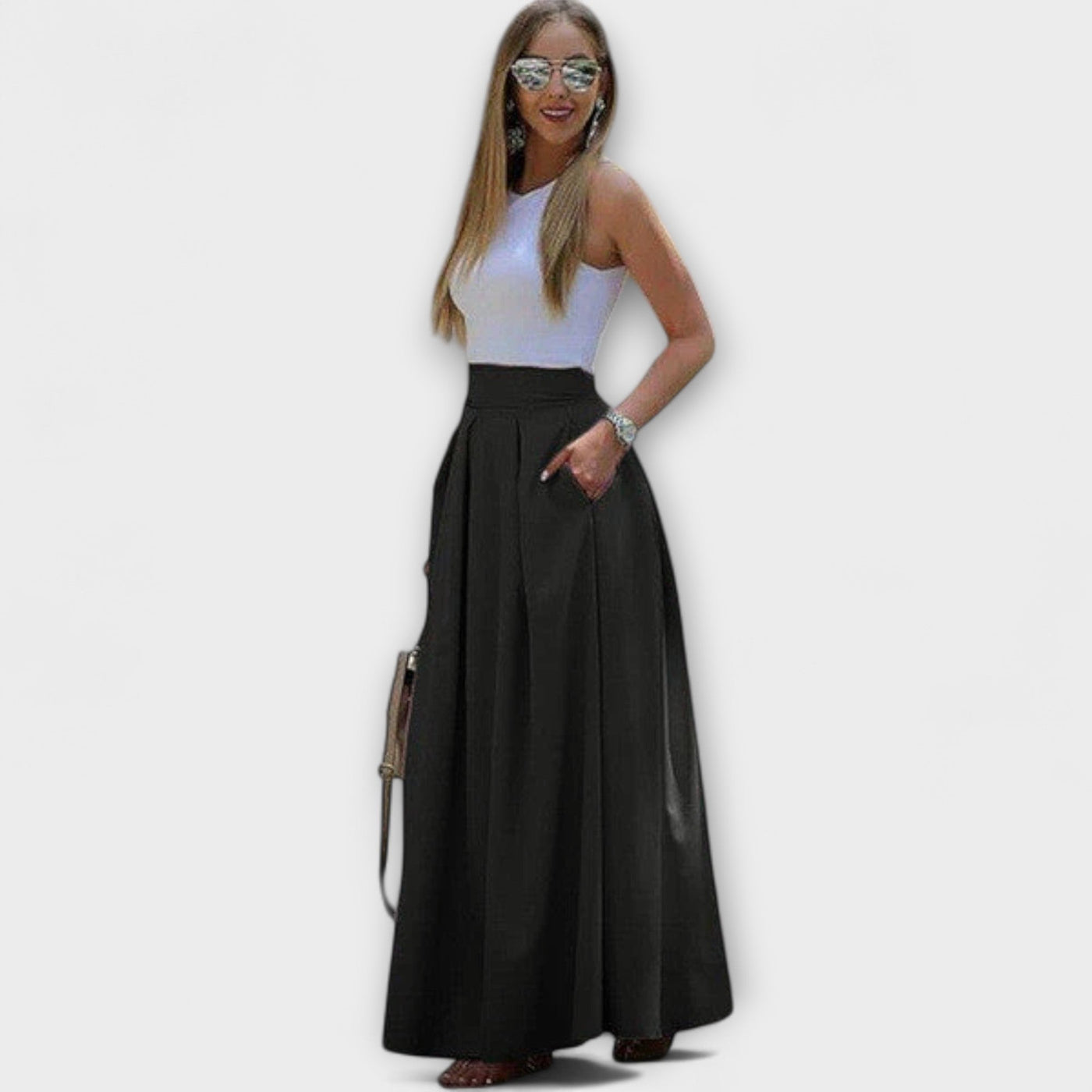 Tzafira – Chic High-Waisted Maxi Skirt
