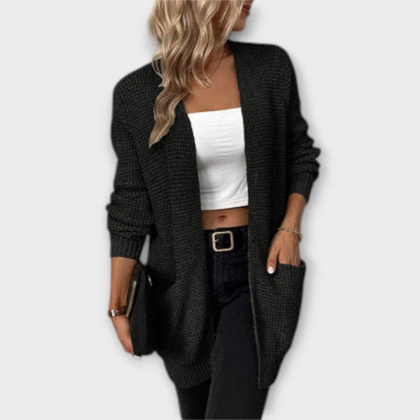 Nancy - Cozy Knit Cardigan with Pockets