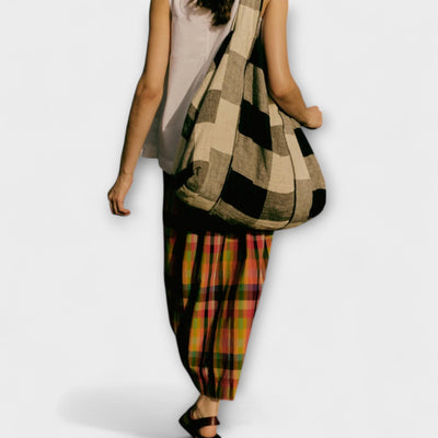 Emilia - Striped Pleated Skirt in Vibrant Multicolor