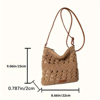 Chic Straw Shoulder Bag