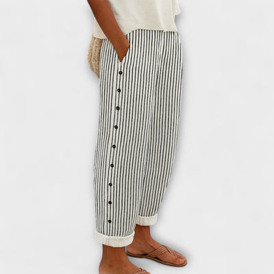 Rea - Casual Striped Lounge Pants