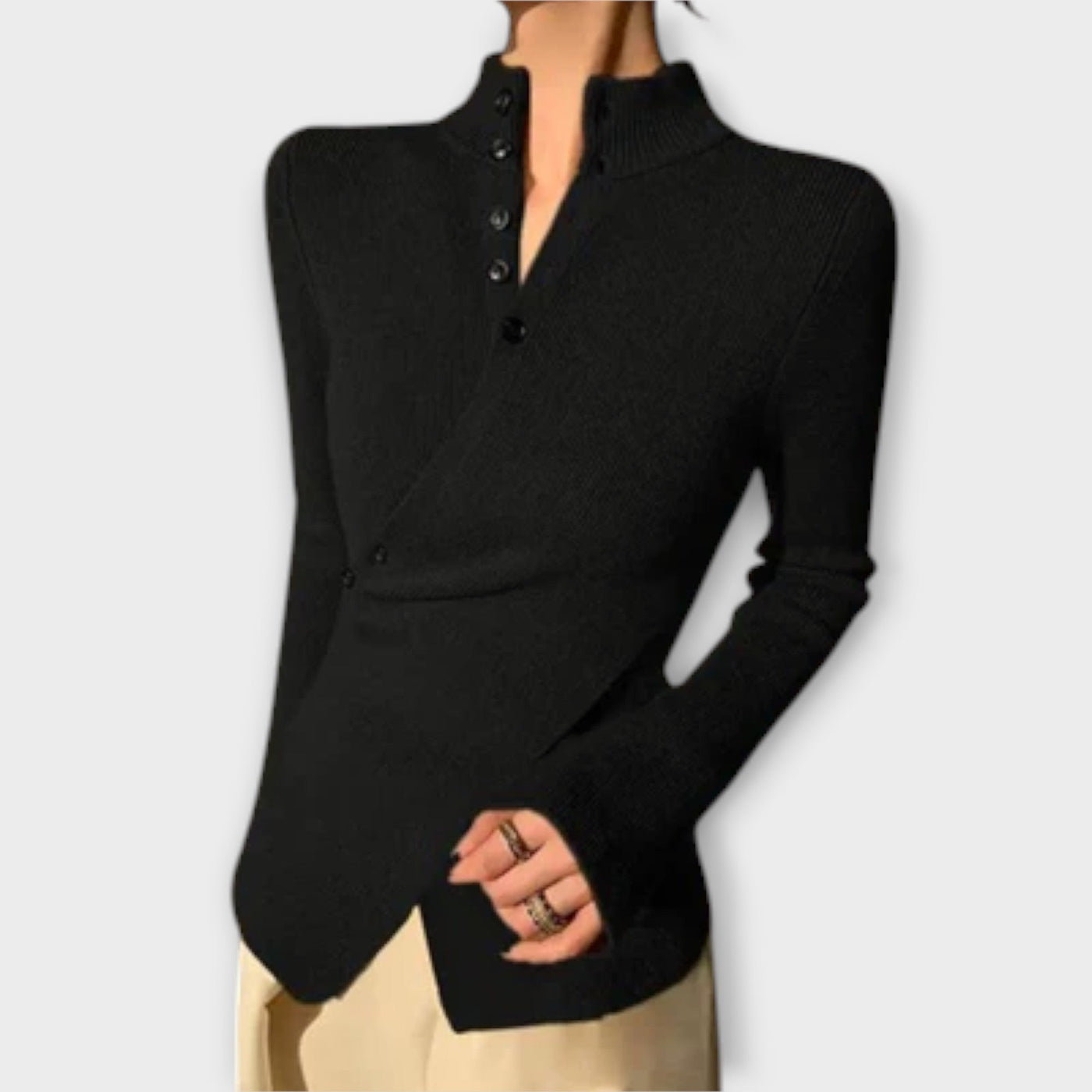 Michiko – Stylish Cotton Knit Sweater