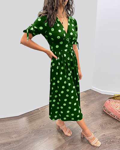Monique™ | Chic Polka Dot Dress