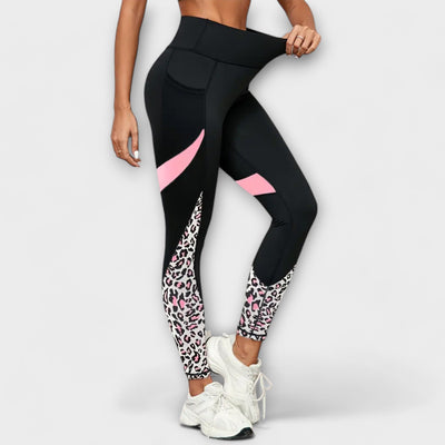 Leopard Print High-Waisted Workout Pants