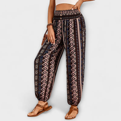 Scarlett - Ethnic Print Trousers