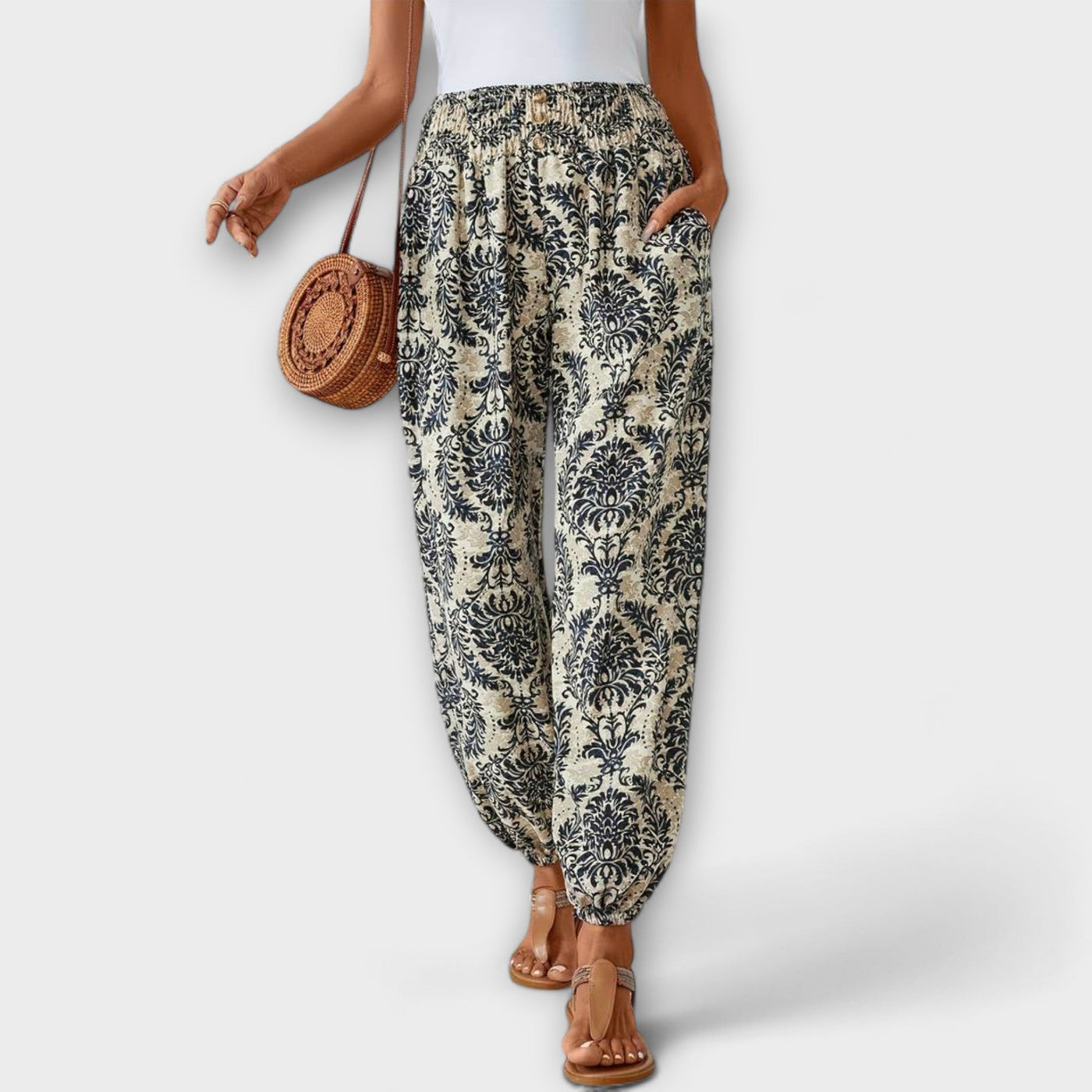 Scarlett - Ethnic Print Trousers