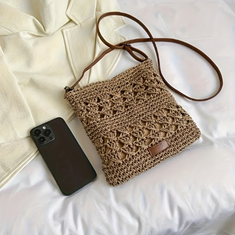 Chic Straw Shoulder Bag
