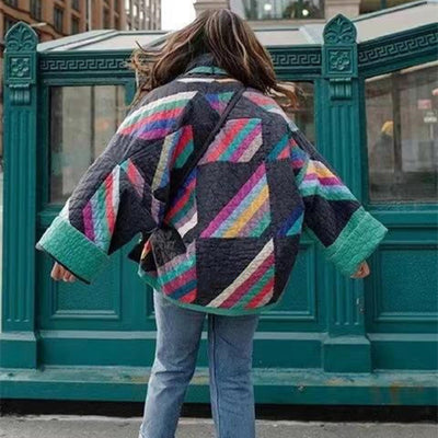 ISOBEL – RETRO PATCHWORK COAT