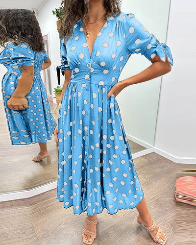 Monique™ | Chic Polka Dot Dress