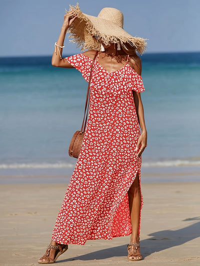 Consuelo - Off Shoulder Dress With Floral Print