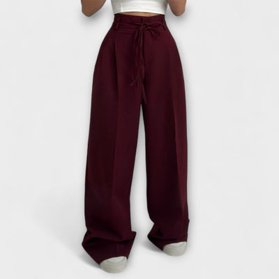 Jill - Lace-Up Casual Trousers