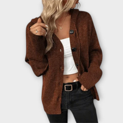 Brittan - Button-Front Knitted Cardigan