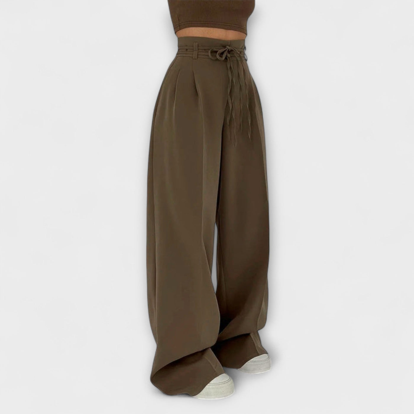 Jill - Lace-Up Casual Trousers
