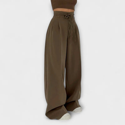 Jill - Lace-Up Casual Trousers