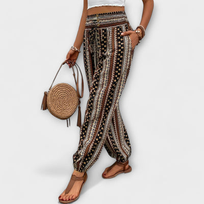 Scarlett - Ethnic Print Trousers