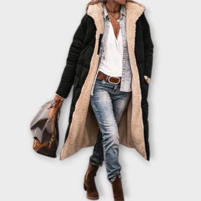 Kora - Comfortable Faux Fur-Lined Coat