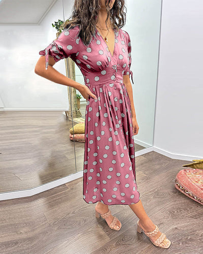 Monique™ | Chic Polka Dot Dress