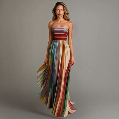 EVANGELINE – FLOWING CASUAL LONG DRESS