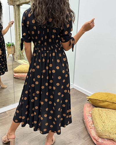 Monique™ | Chic Polka Dot Dress