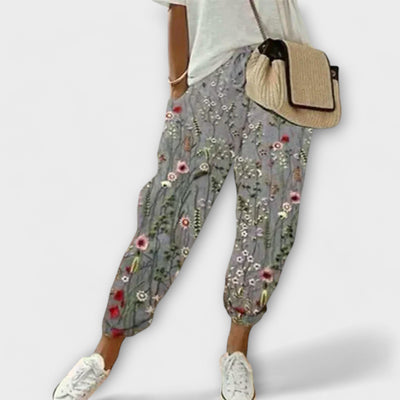 Burga - Soft Cotton-Linen Blend Trousers
