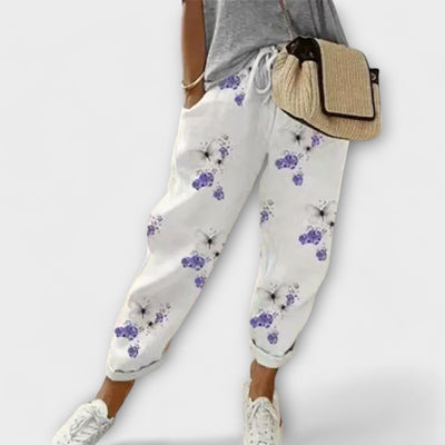 Burga - Soft Cotton-Linen Blend Trousers