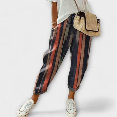 Burga - Soft Cotton-Linen Blend Trousers