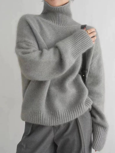 Isolde | High Neck Cashmere Sweater