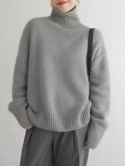 Isolde | High Neck Cashmere Sweater