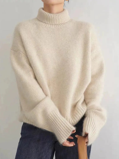 Isolde | High Neck Cashmere Sweater