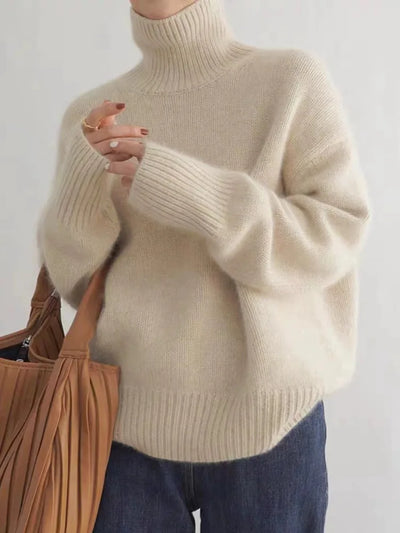 Isolde | High Neck Cashmere Sweater