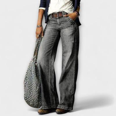 Cess - Wide-Leg Denim Trousers