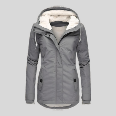 Valentina | Waterproof Long Jacket with Hood and Lining
