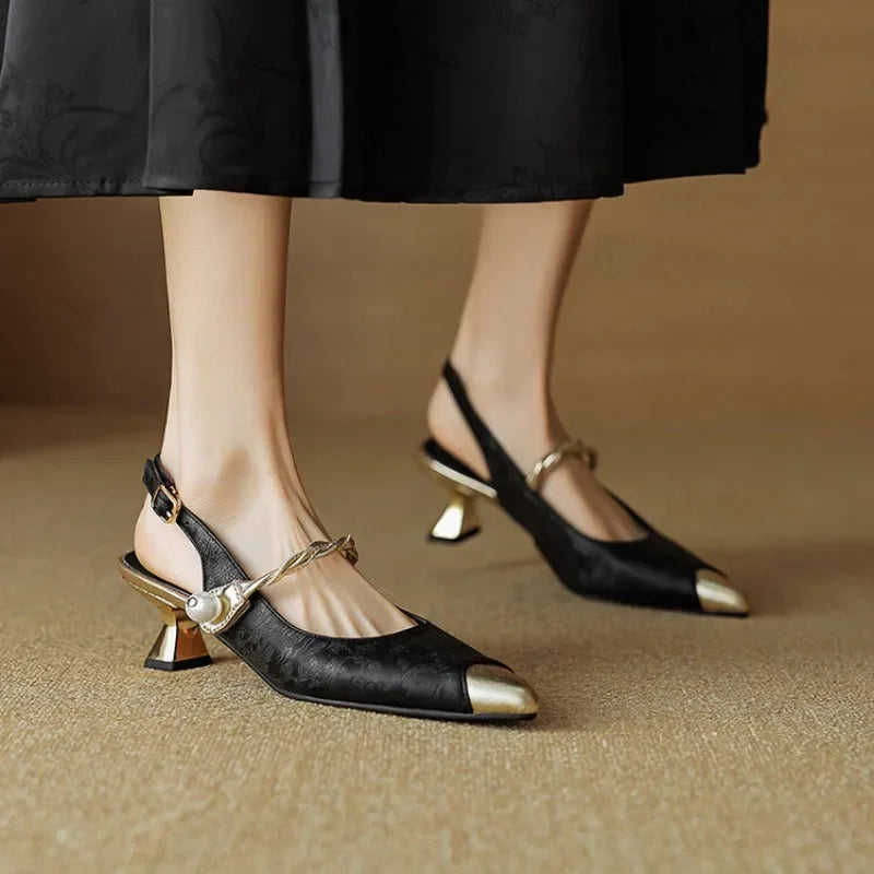Elegant Molette Mary Janes
