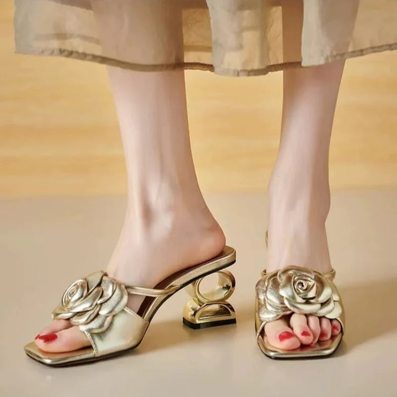 Dera Floral Mary Janes