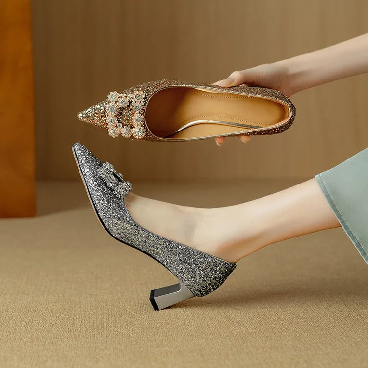 Gloria Glitter Mary Janes
