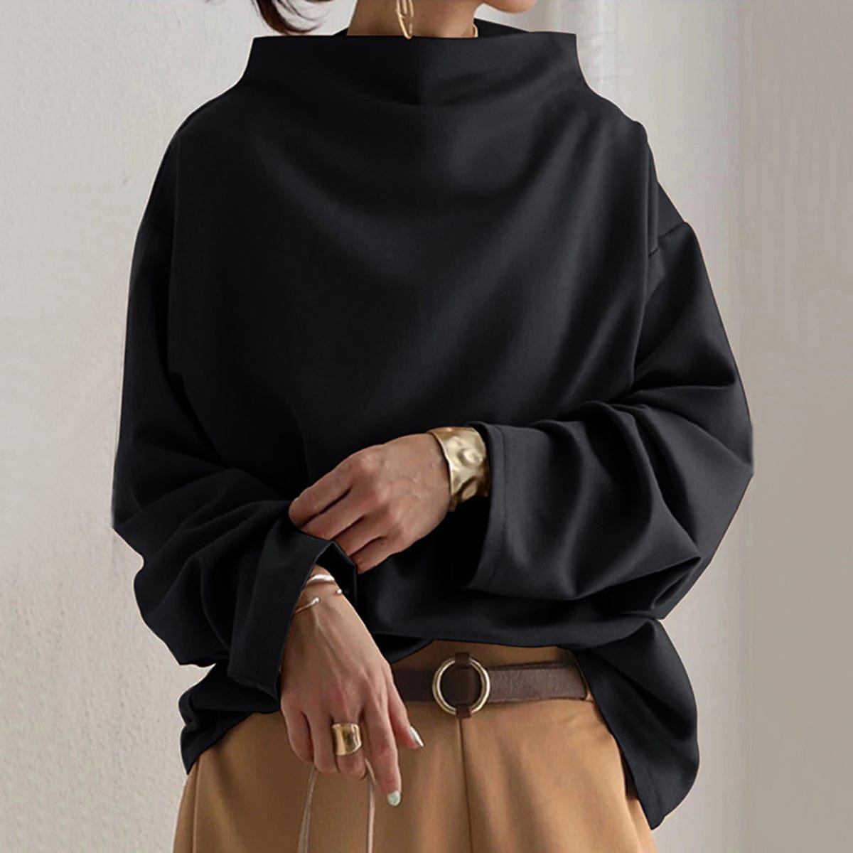 CELIA – HIGH-NECK AUTUMN TOP