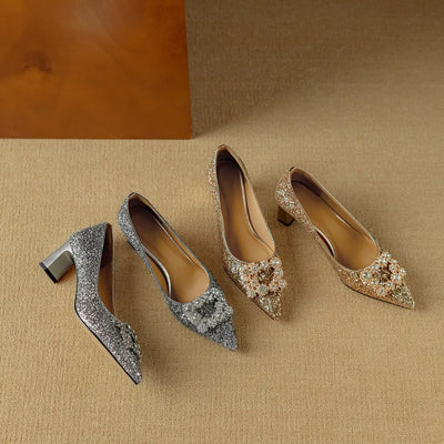 Gloria Glitter Mary Janes