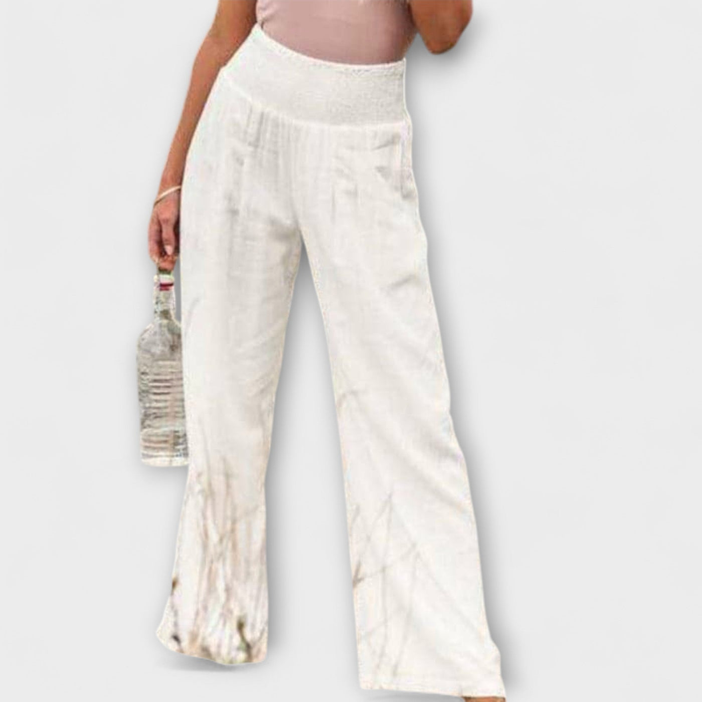 Thearya - Relaxed Fit Wide-Leg Linen Pants