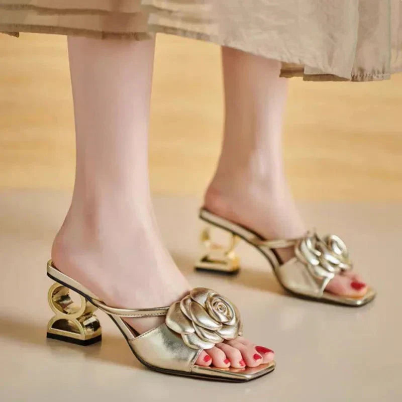 Dera Floral Mary Janes