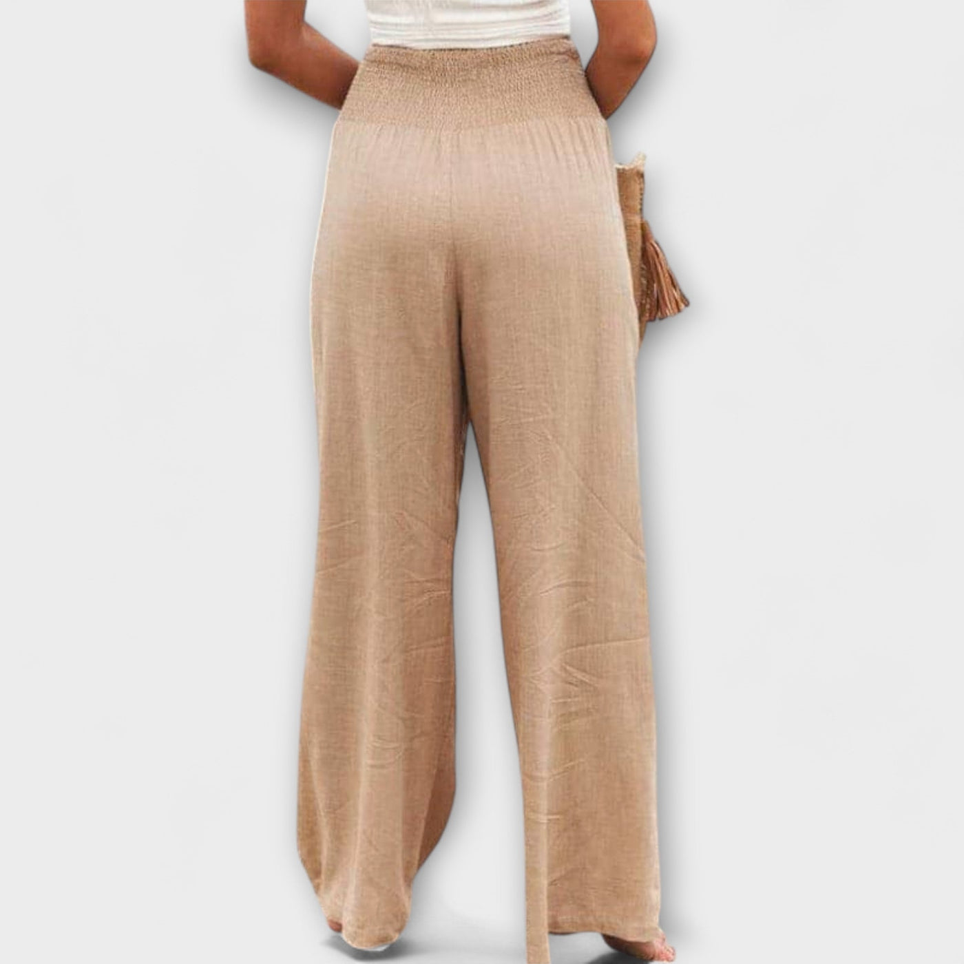Thearya - Relaxed Fit Wide-Leg Linen Pants