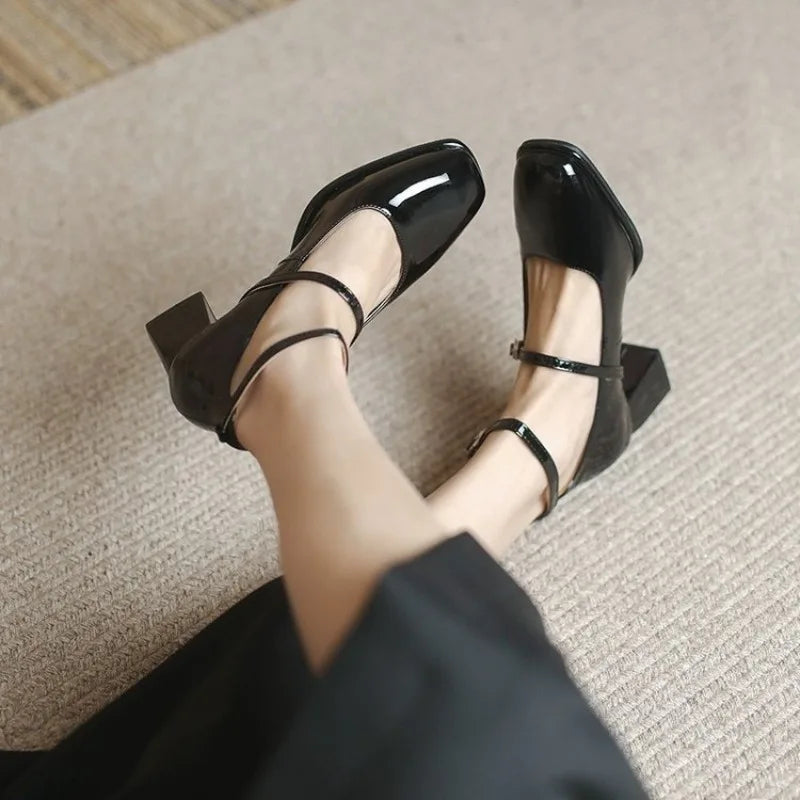 Elegant Ankle Strap Mary Janes